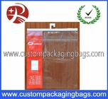 衣服 OPP/CPP の衣類のためのシールの接着剤が付いているプラスチック ハンガー袋