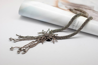 縫製ビーズ ネックレスのジュエリーのネックレス、長い手作りネックレス (NL-987) フリンジします。