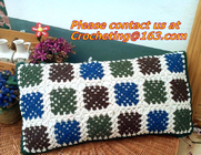 家の装飾の結婚祝いの colorfu のためのヨーロッパの綿のかぎ針編みのレースのクッション カバー枕箱