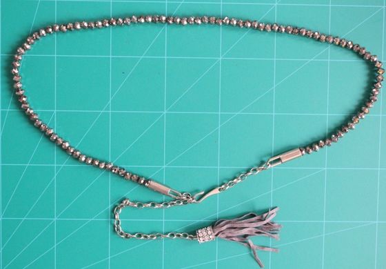 ABS 金属材料が付いている女性の金のためのウエストの鎖 1cm の布ベルトのビードにニッケルを被せて下さい