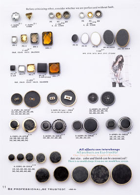 OEM の ABS は衣服の付属品のためのボタン/アクリルのラインストーン ボタンを真珠で飾ります
