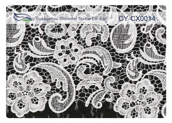 OEM/ODM の注文のナイロンは服 CY-CX0014 のためのレースの生地を刺繍しました