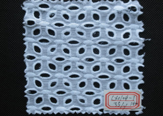 ウェディング ドレス、伸縮自在の Eco 友好的な CY-CX0104-1 のための刺繍されたアイレット レースのトリム