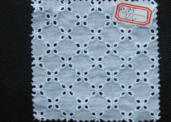 Garment 女性 100% の綿アイレット レースのトリムの Eco 友好的な OEM/ODM CY-CX0105