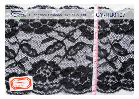下着、Nightwear CY-HB0107 のためのセクシーで黒いナイロン レースのトリム