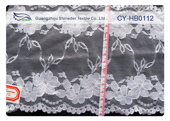 100% のナイロン レースの生地、衣服、服 CY-HB0112 のための高い粘着性