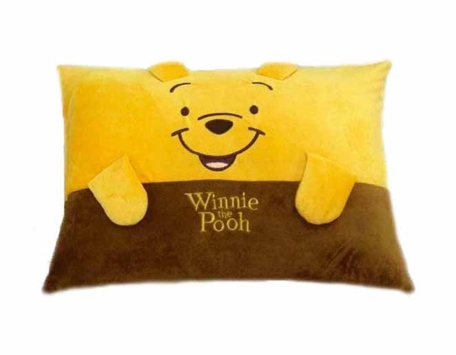 方法ディズニーの漫画のプラシ天の Winnie the Pooh の赤ん坊の枕黄色